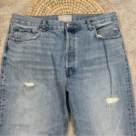 Everlane Women’s The Relaxed Straight Fit Jeans Organic Cotton in Light Wash 31 - Picture 3 of 14